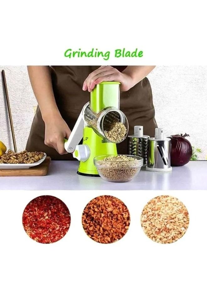 Cady One - Manual Vegetable Cutter Green/White/Silver - Image 1