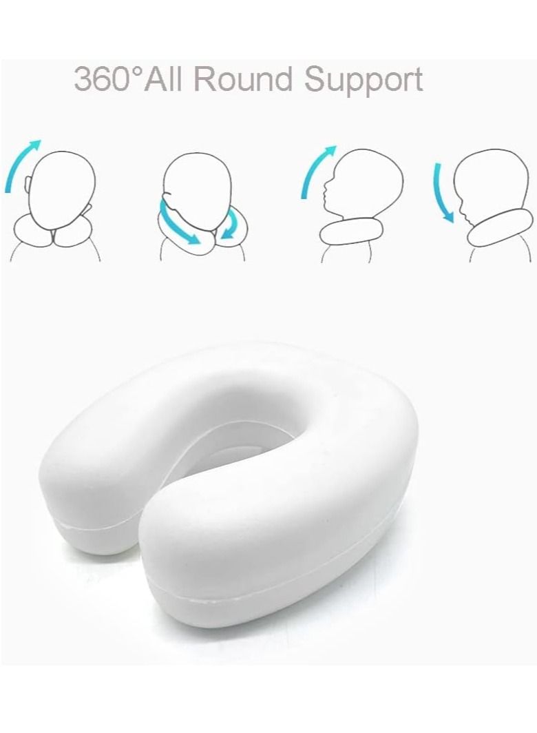 Arabest Travel Pillow, Airplane Neck Pillow for Traveling, 100% Pure Memory Foam U Shaped Neck Pillow, Washable Super Lightweight Portable Headrest Great for Airplane Chair, Car, Home, Office  - Image 2