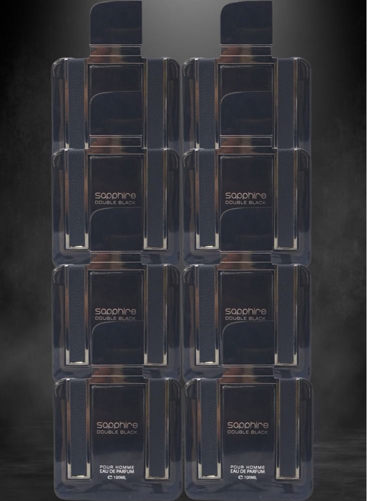 Sapphire 8 Pieces Sapphire Double Black EDP 100ML - Image 1