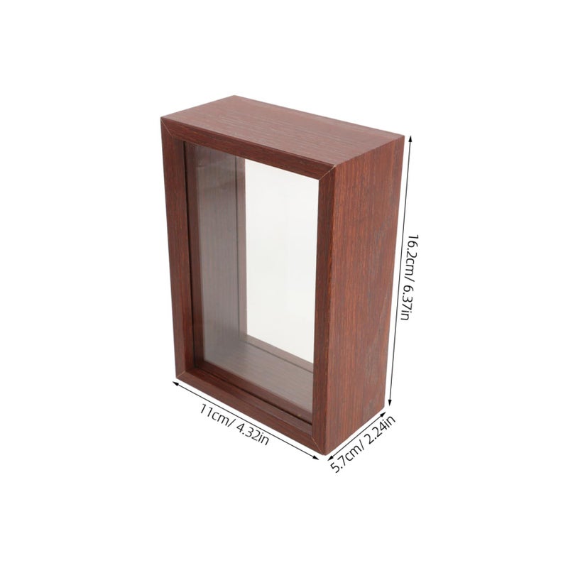Shadow Box Frame With Clear Window For Dried Flowers Photos And Tickets Elegant Hollow Out Display Case For Desktop And Wall Art Decorative Picture Frame - Image 3