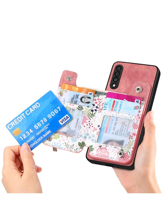 S-TOP Case For Samsung Galaxy A24 Retro Painted Zipper Wallet Back Phone Case - Image 4