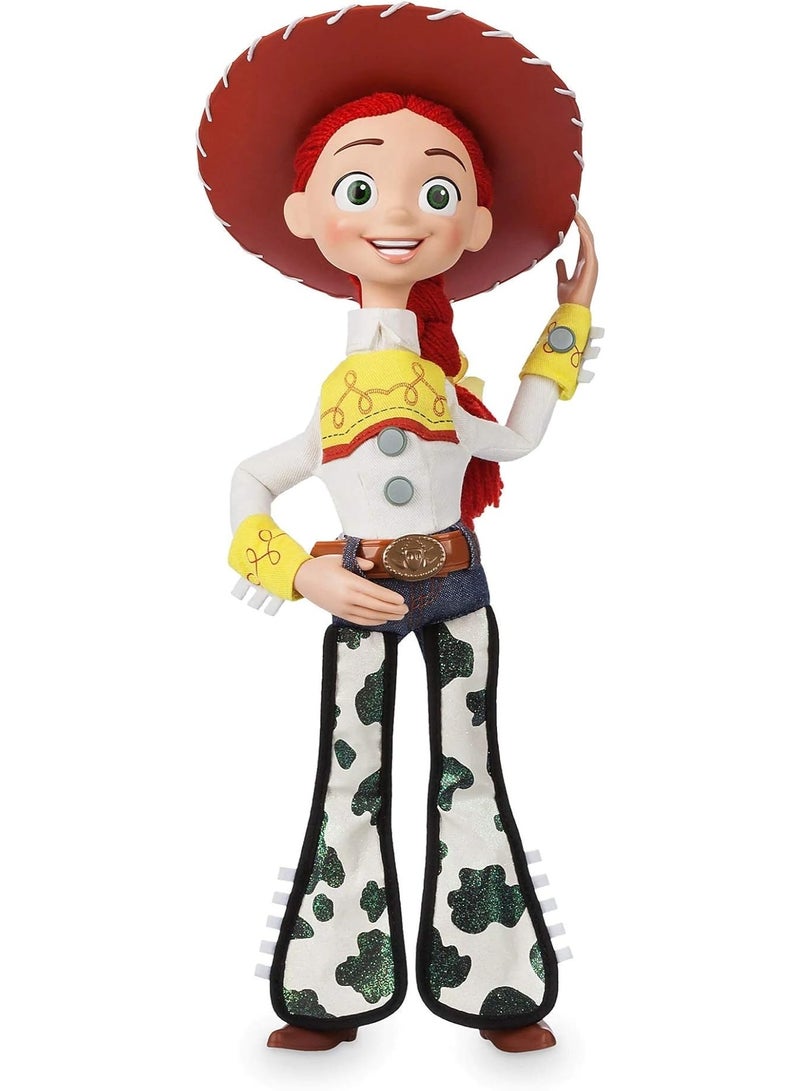 Disney Store Official Jessie Cowgirl Talking Action Figure 15 Inch Interactive Pull String Doll with Removable Hat Movie Phrases Kids Gift Toy for Boys Girls Age 3+ - Image 2