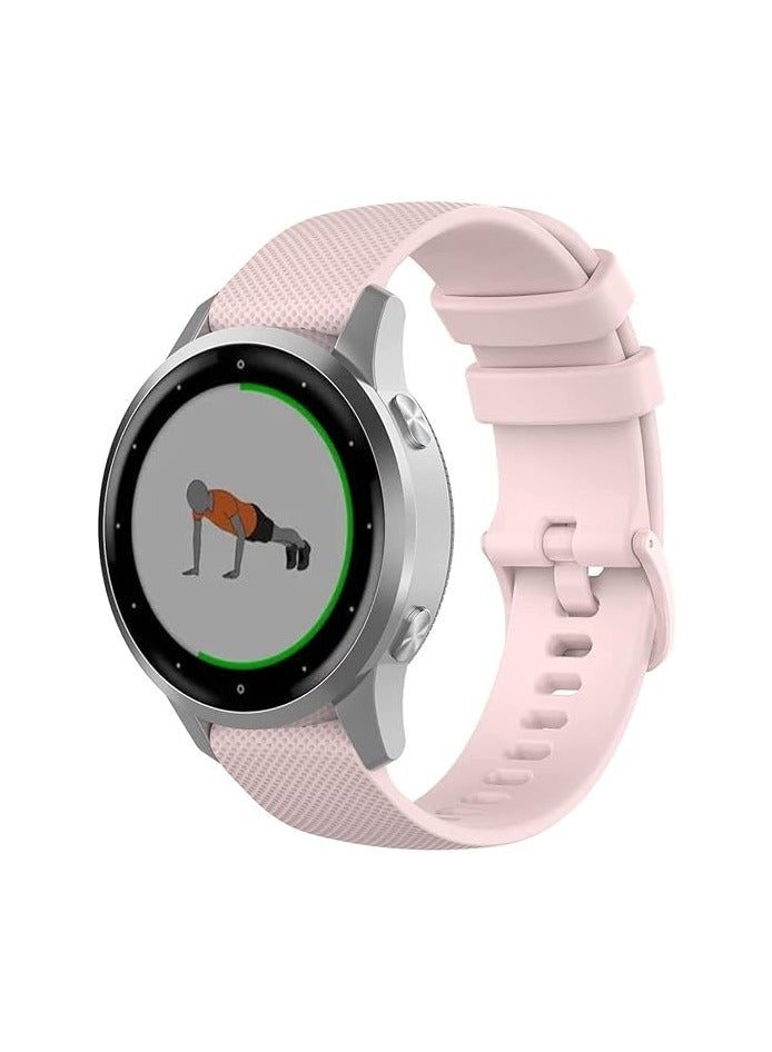 Soft Silicone Strap for Samsung Galaxy Active Watch 2,40/44mm/Clock 3,41mm, Men and Women-20mm(cashmere)