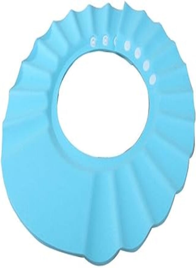 Bathing Shower Shield Cap for Children -Blue