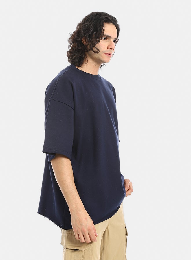 Red Circle Oversized T-shirt, round neck, on the eagle, Orly - Image 2