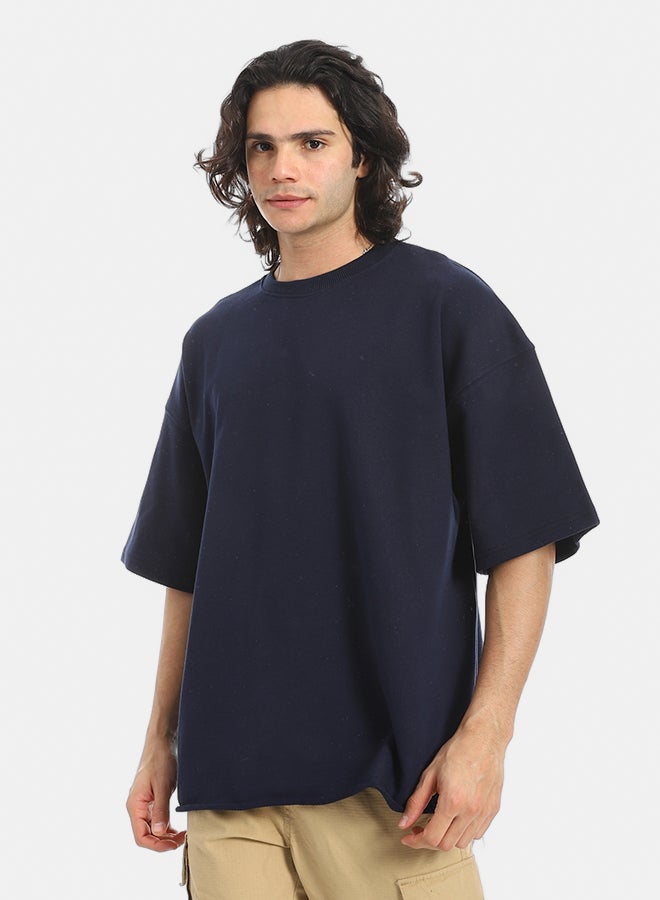 Red Circle Oversized T-shirt, round neck, on the eagle, Orly - Image 4