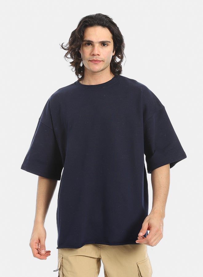Red Circle Oversized T-shirt, round neck, on the eagle, Orly - Image 1