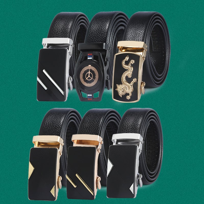 New Belt Men'S Business Casual Automatic Buckle Belt Street Stall Popular Supply Versatile Trousers Belt Manufacturer - Image 4