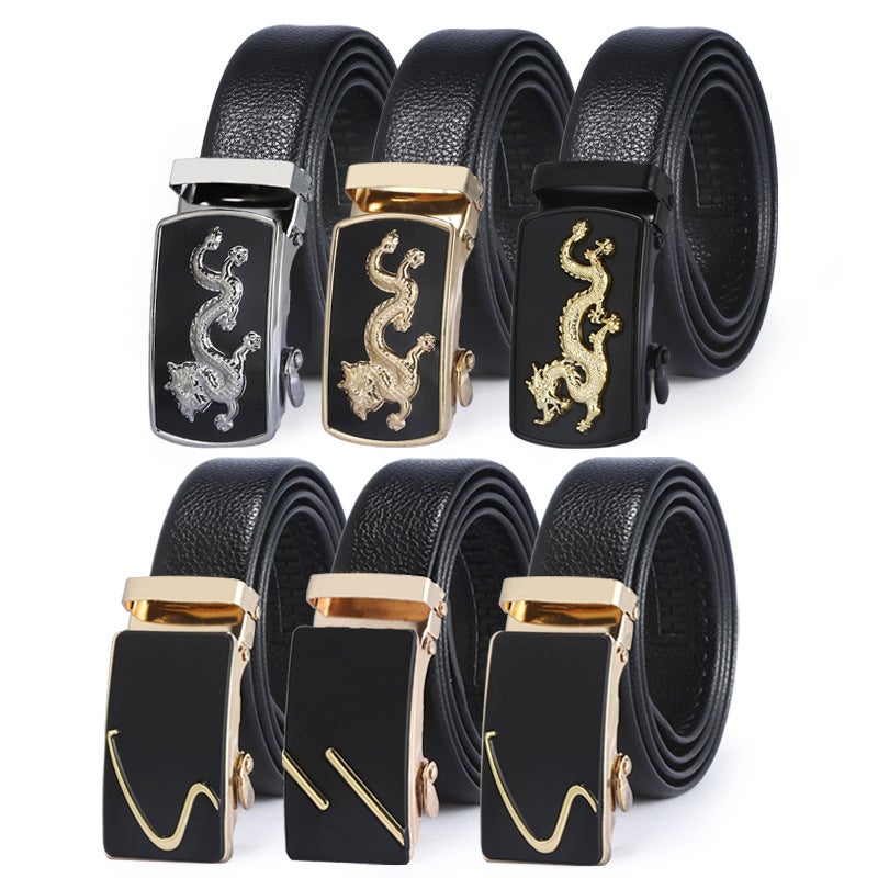 New Belt Men'S Business Casual Automatic Buckle Belt Street Stall Popular Supply Versatile Trousers Belt Manufacturer - Image 2