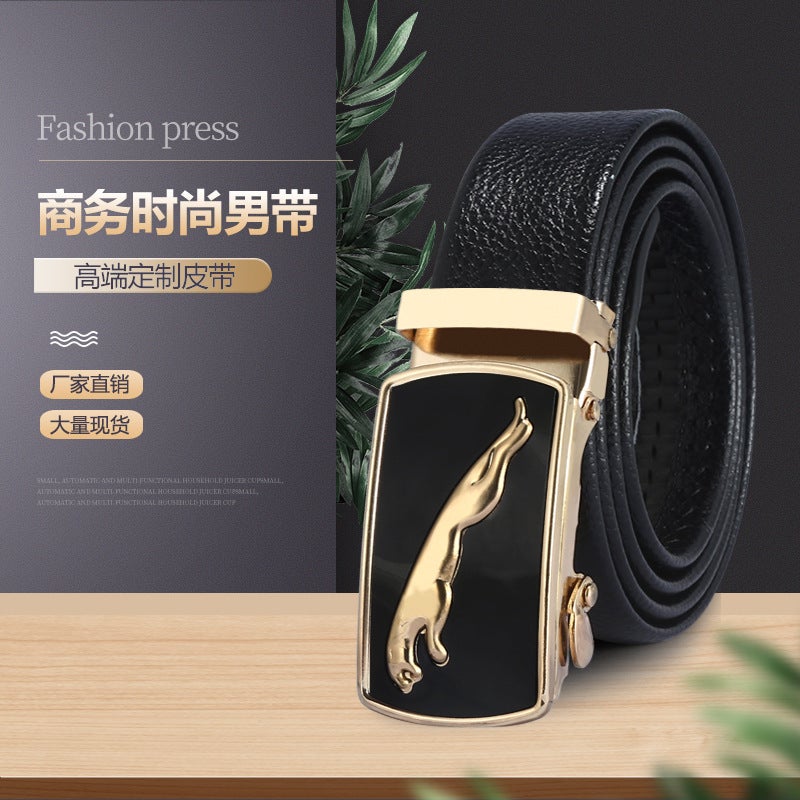New Belt Men'S Business Casual Automatic Buckle Belt Street Stall Popular Supply Versatile Trousers Belt Manufacturer - Image 3