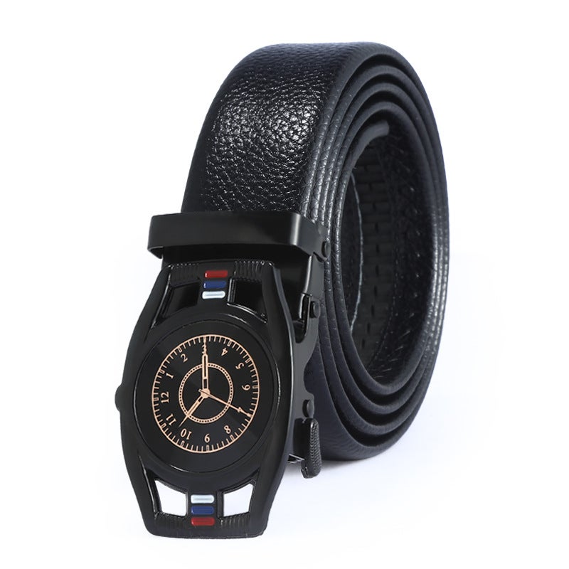New Belt Men'S Business Casual Automatic Buckle Belt Street Stall Popular Supply Versatile Trousers Belt Manufacturer - Image 1