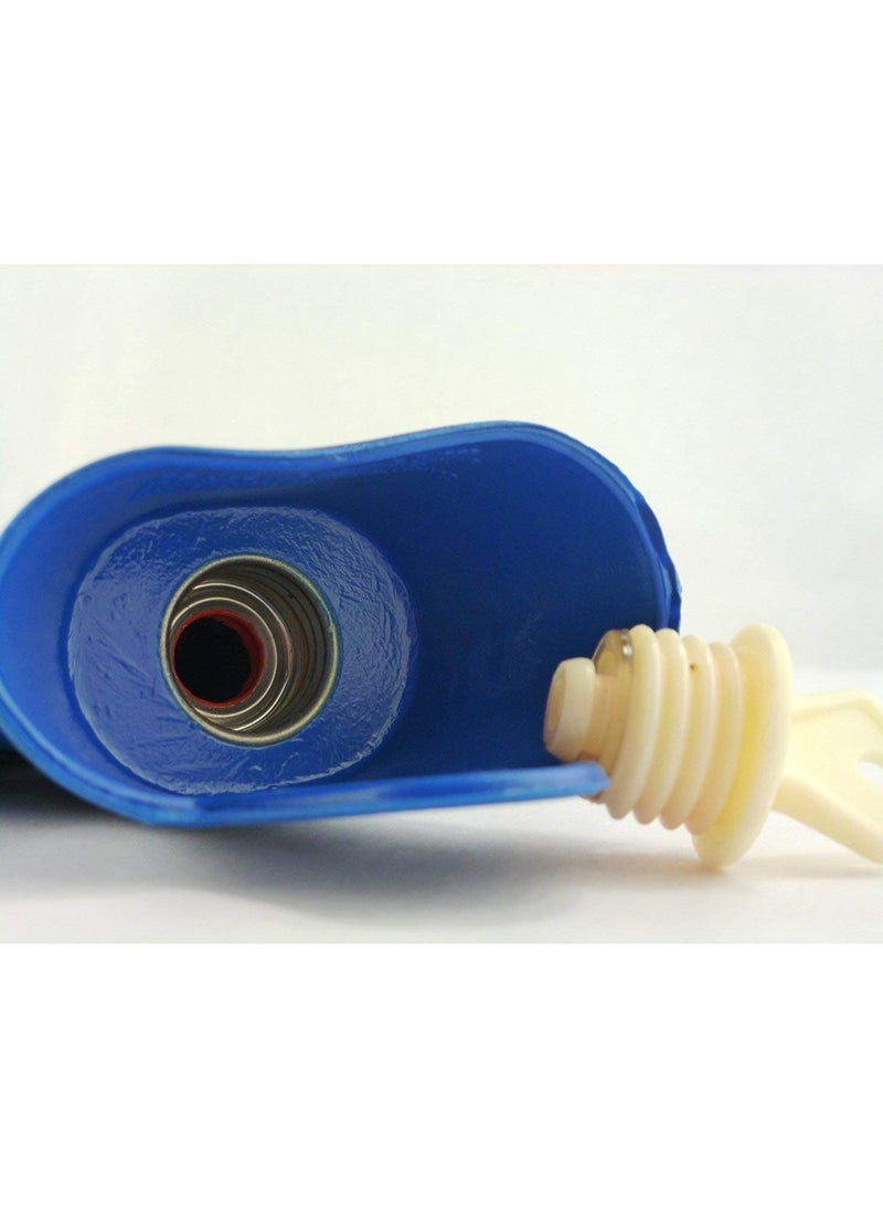 كيس ماء بارد وساخن مضغوط مع غطاء فحص لتخفيف آلام تشنجات الدورة الشهرية وألم الكتف والقدم والأوجاع والإصابات الرياضية 2 لتر مطاط طبيعي غير سام - Image 2