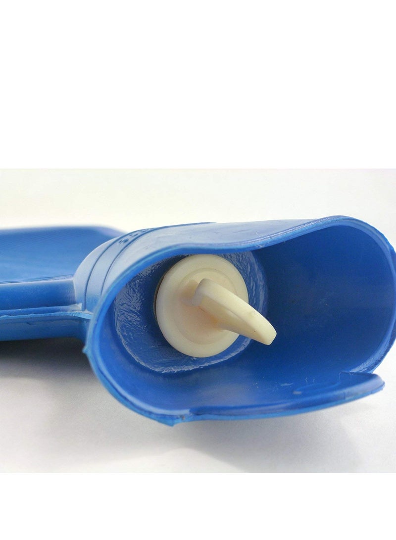 كيس ماء بارد وساخن مضغوط مع غطاء فحص لتخفيف آلام تشنجات الدورة الشهرية وألم الكتف والقدم والأوجاع والإصابات الرياضية 2 لتر مطاط طبيعي غير سام - Image 3