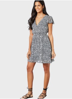 MELA LONDON Animal Print Skater Dress  - Image 4