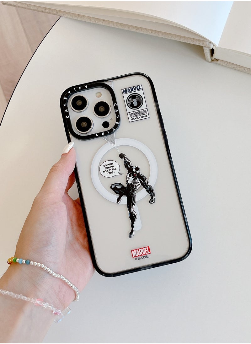 Casetify - Apple iPhone 14 Pro Max Case,Hanging Venom Magnetic Adsorption Phone Case - Semi transparent - Image 1