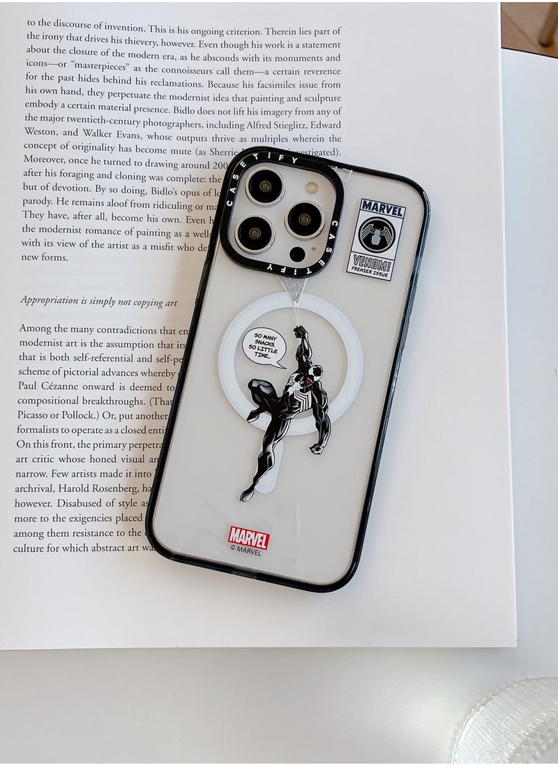 Casetify - Apple iPhone 14 Pro Max Case,Hanging Venom Magnetic Adsorption Phone Case - Semi transparent - Image 1