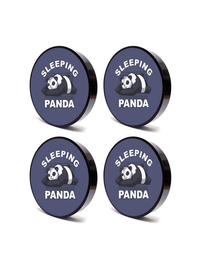 Tinywalk Panda Coaster Wooden Printed Coaster (4X4) inch Set of 4 Pieces - Image 2