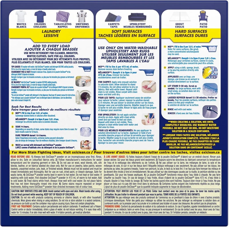 Oxiclean Versatile Stain Remover with Max Efficiency (275 Loads) - Image 2