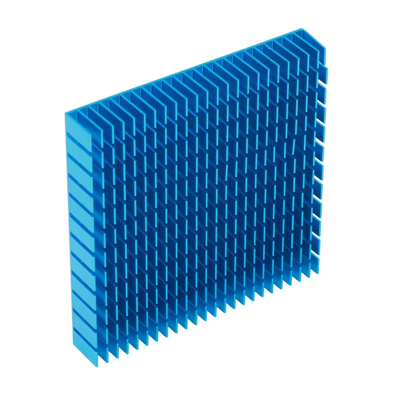 مشتت حرارة من الألومنيوم عالي الأداء، مقاس 120x120x20 ملم، باللون الأزرق، للمعالجات ومكبرات الطاقة - Image 3