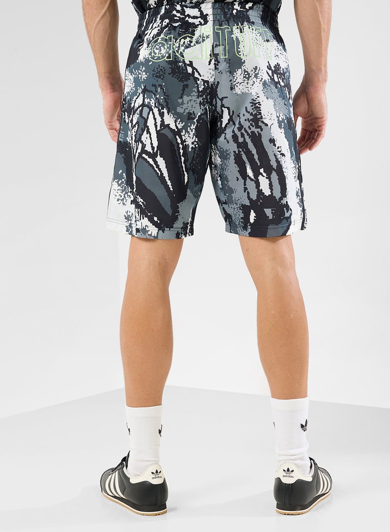 adidas Originals 9" Inseam Archive Aop Shorts  - Image 3