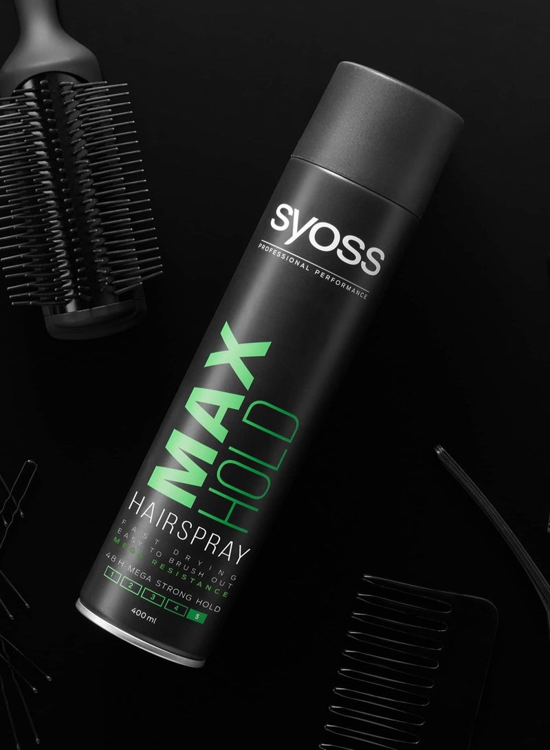 Syoss Max Hold Hair Spray Levl 5 400ml