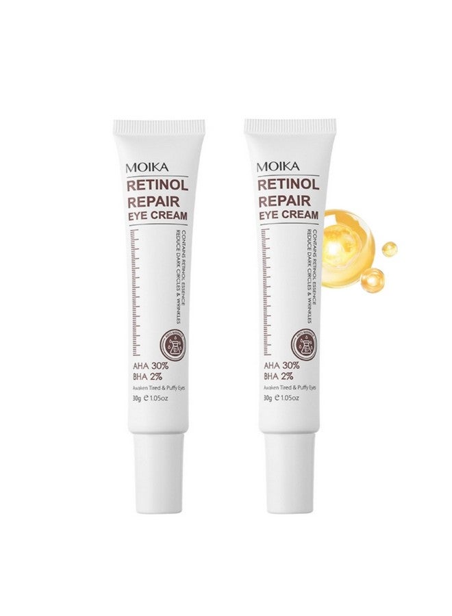 Generic Retinol Repair Eye Cream, Daily Anti-Aging Wrinkle Cream with Retinol to Reduces Fine Lines, Dark Circles, Eye Bags & Puffiness and Brighten Skin, 1.5 oz (2PCS)  - Image 1