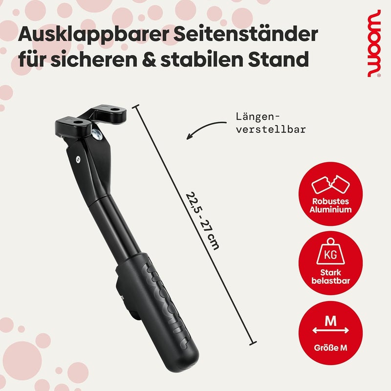 Woom دعامة ووم ليجي – متوسطة – ألمنيوم خفيف الوزن – سهلة التركيب – قابلة للتعديل – لدرجات ووم 4 و ووم 5 - Image 2