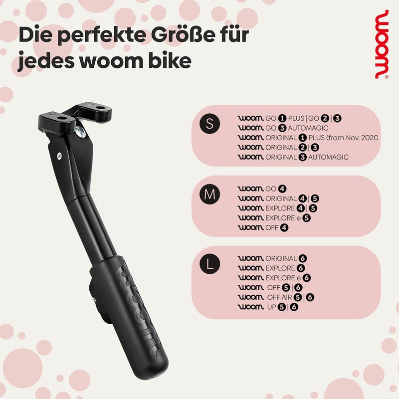 Woom دعامة ووم ليجي – متوسطة – ألمنيوم خفيف الوزن – سهلة التركيب – قابلة للتعديل – لدرجات ووم 4 و ووم 5 - Image 3