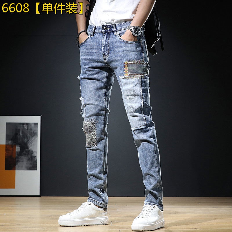 Unisex Classic Denim Jeans Loose Fit Daily Outdoor Wear - Image 1