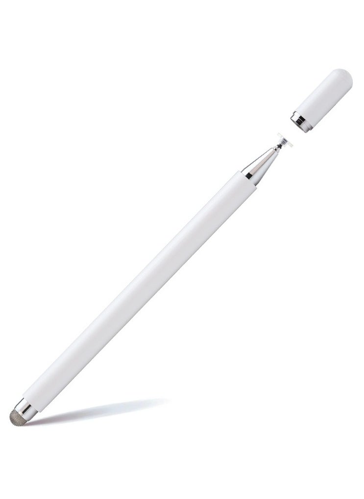 Generic - Universal Stylus Pen for Touch Screens Passive Stylus pen Compatible with iOS and Android devices iPad iPhone laptop Samsung phones and tablets for Drawing and Handwriting (White) - Image 1