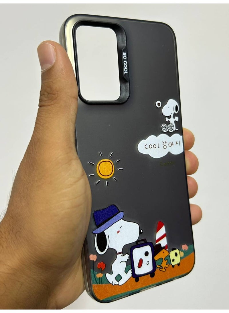 جراب خلفي بتصميم كرتوني متوافق مع هاتف شاومي ريدمي نوت 10 برو