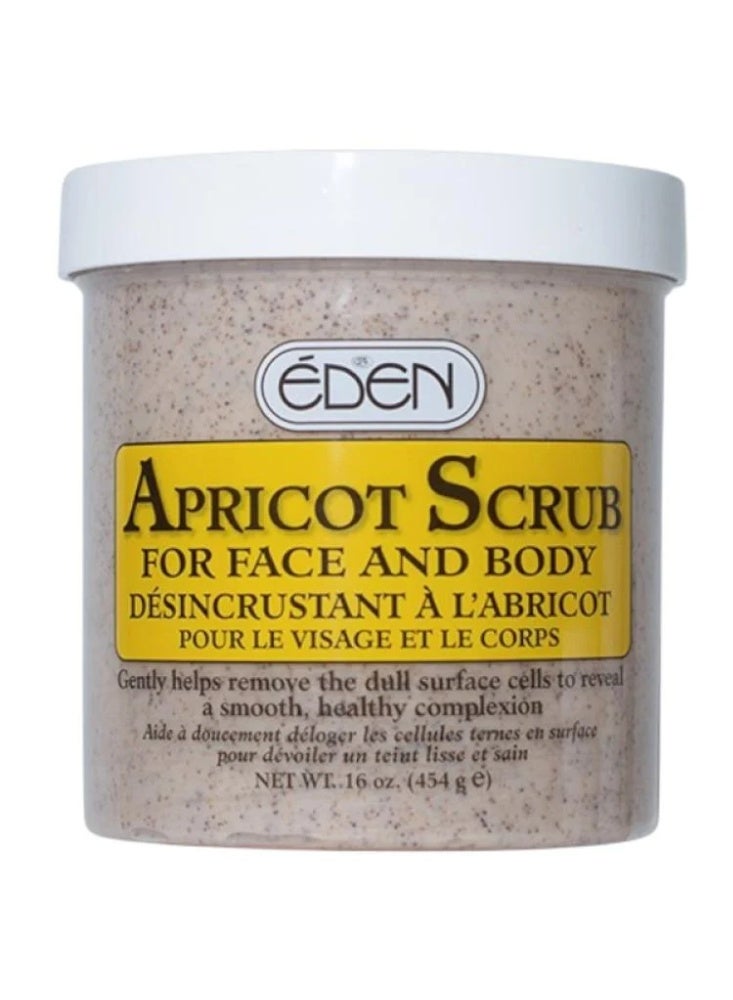 إيدين مقشر ومبيض للوجه والجسم بالمشمش من ايدن ، 454 جرام