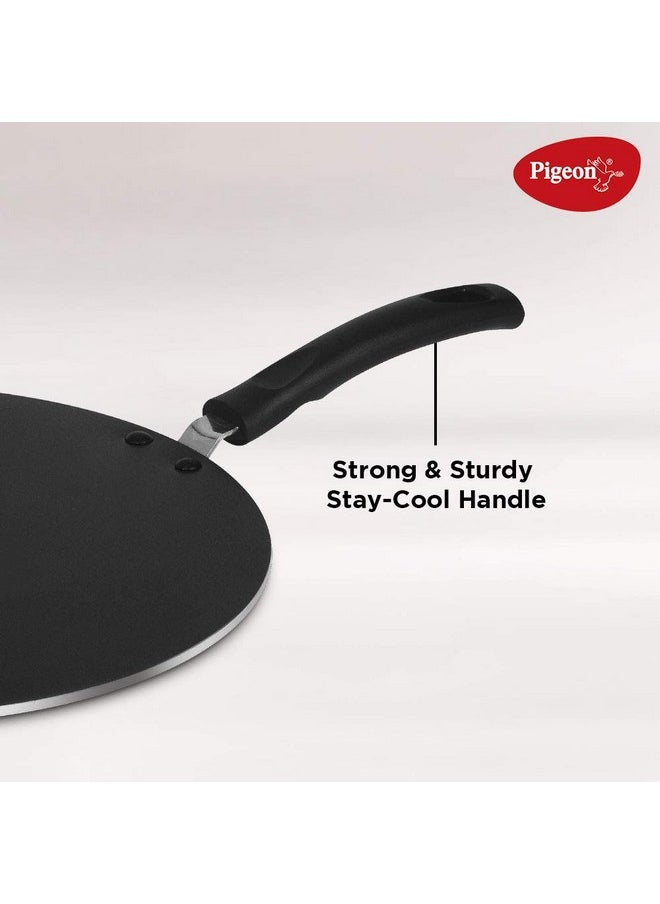 pigeon Pigeon by Stovekraft Non-Stick Aluminium Multi Tawa (31cm, Black)  - Image 2