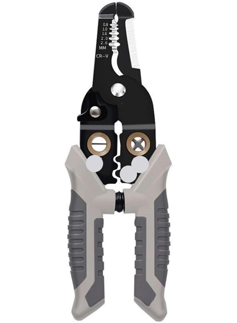 GGOOT Wire Stripping Pliers Multifunctional Electrician Special Wire Splitting Pliers Universal Industrial Hardware Tools Cable Pliers(Style3 18.5cm)  - Image 1