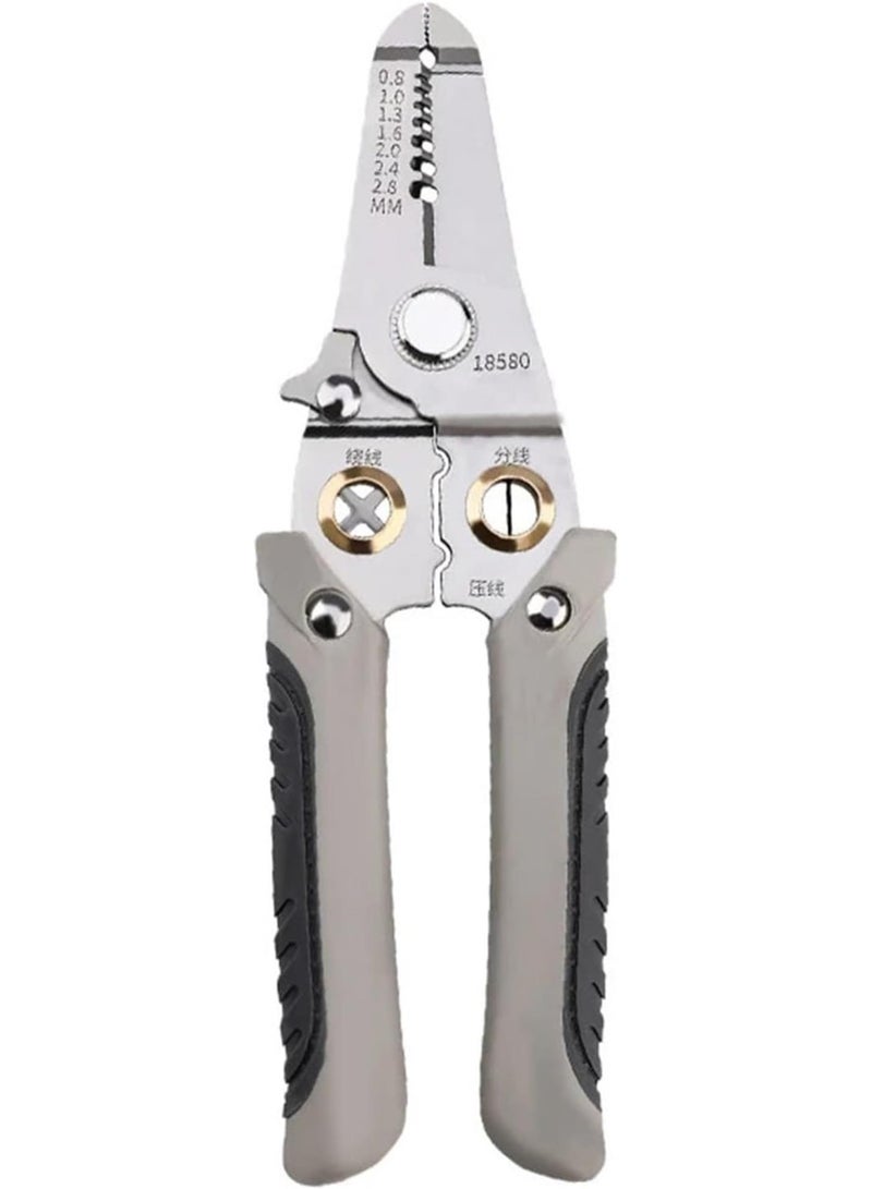 GGOOT Wire Stripping Pliers Multifunctional Electrician Special Wire Splitting Pliers Universal Industrial Hardware Tools Cable Pliers(Style3 18.5cm)  - Image 4
