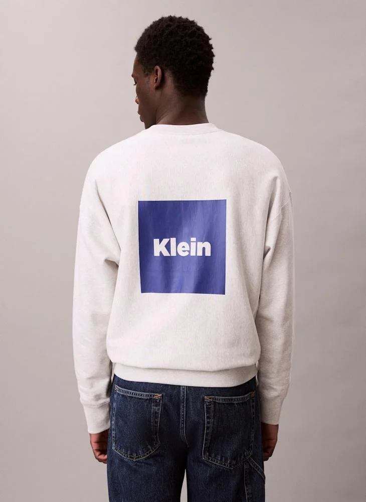 Calvin Klein Jeans Premium Fleece Logo Graphic Relaxed Sweatshirt