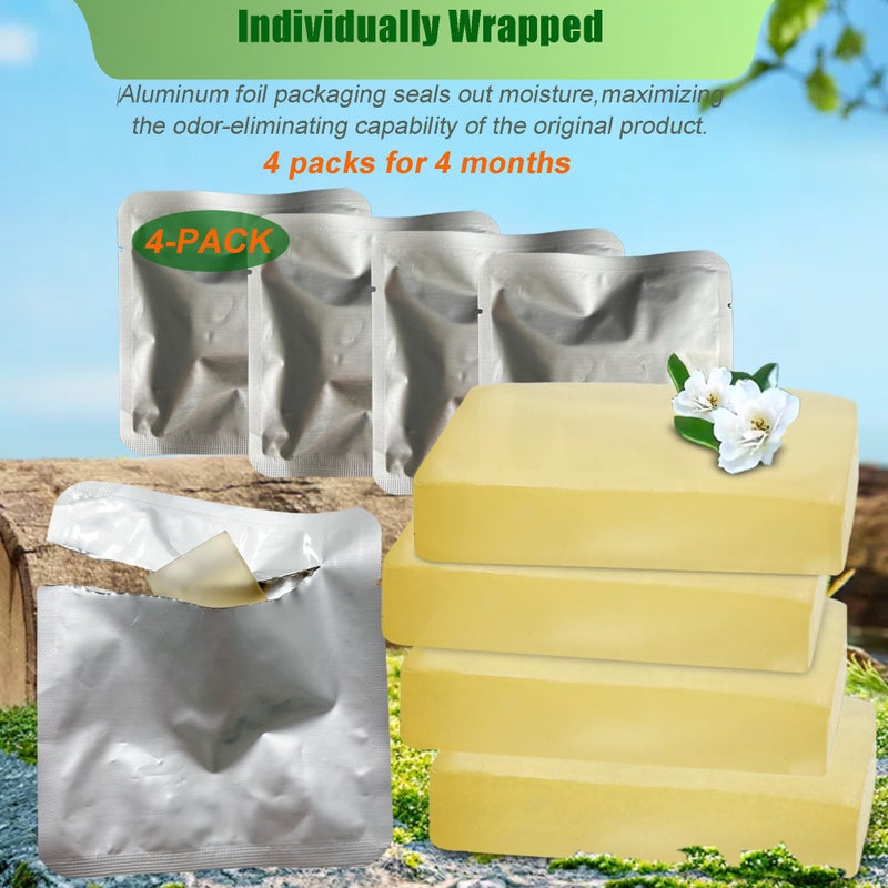 ShuRex Replacement Odor Eliminator for MeoWant Self-Cleaning Cat Litter Box, Cat Toilet Deodorizer Compatible with MeoWant Automatic Litter Box (4 Pack) - Image 5