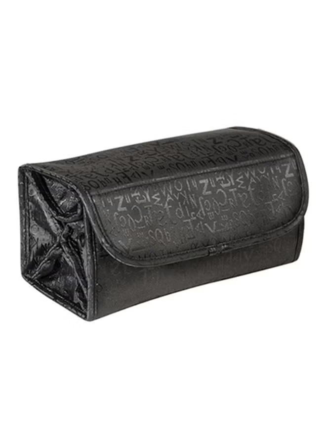 Daily Use And Business Travel Makeup Roll Bag Black - Image 1