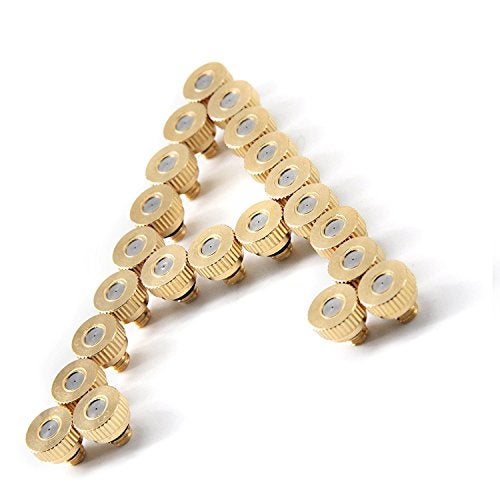 Aootech Brass Misting Nozzles for Outdoor Cooling System 22 pcs,0.012" Orifice (0.3 mm) 10/24 UNC - Image 4
