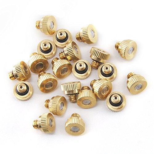 Aootech Brass Misting Nozzles for Outdoor Cooling System 22 pcs,0.012" Orifice (0.3 mm) 10/24 UNC - Image 3
