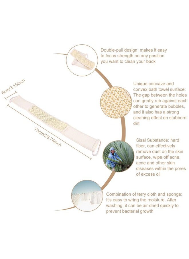 Brrnoo Back Scrubber, Loofah Bath Wash Back Strap of Shower Massage and Dirty Clean Body Skin Care  - Image 3