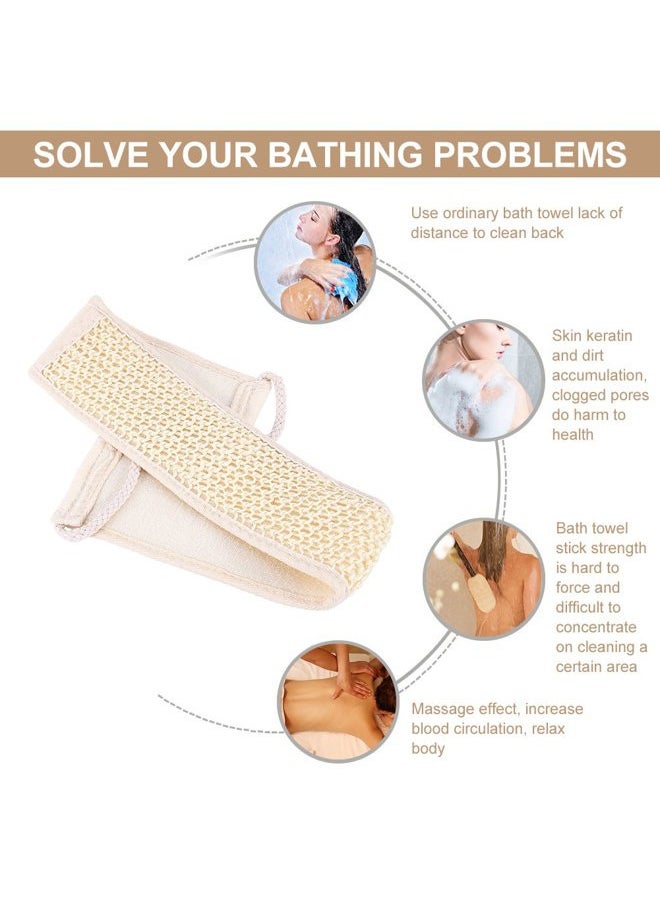 Brrnoo Back Scrubber, Loofah Bath Wash Back Strap of Shower Massage and Dirty Clean Body Skin Care  - Image 2