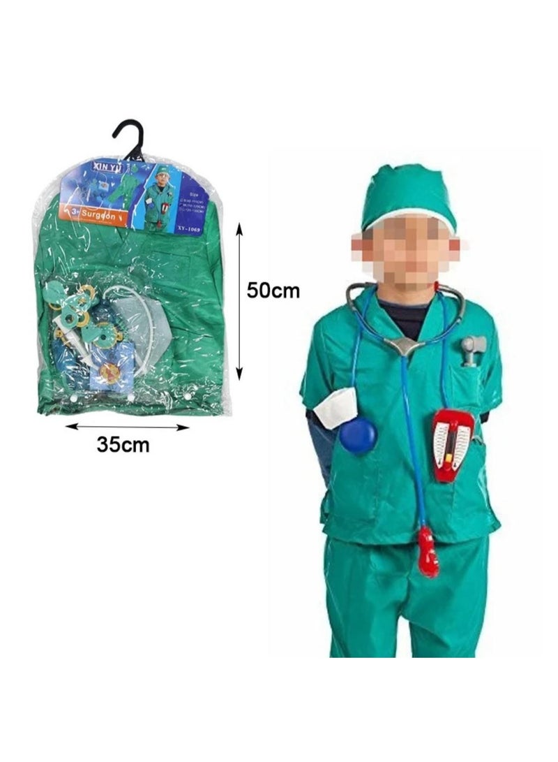 The little surgeon's outfit and tools are green. - Image 1