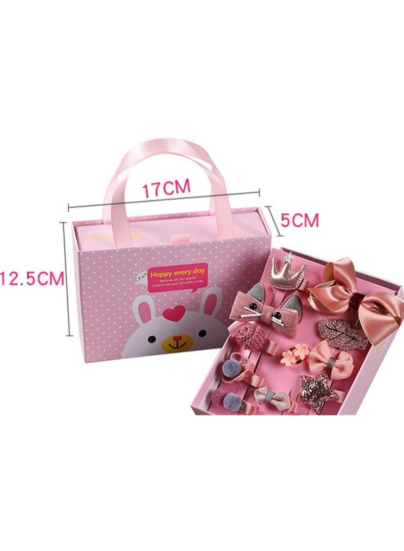 ORiTi مجموعة من 18 قطعة من شرائط ربطات الشعر ودبابيس الشعر باللون الأزرق الداكن - Image 2