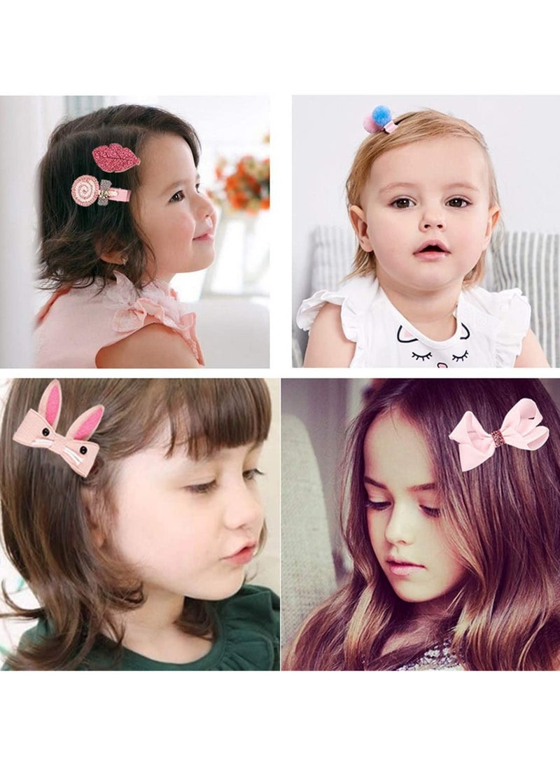 ORiTi مجموعة من 18 قطعة من شرائط ربطات الشعر ودبابيس الشعر باللون الأزرق الداكن - Image 4