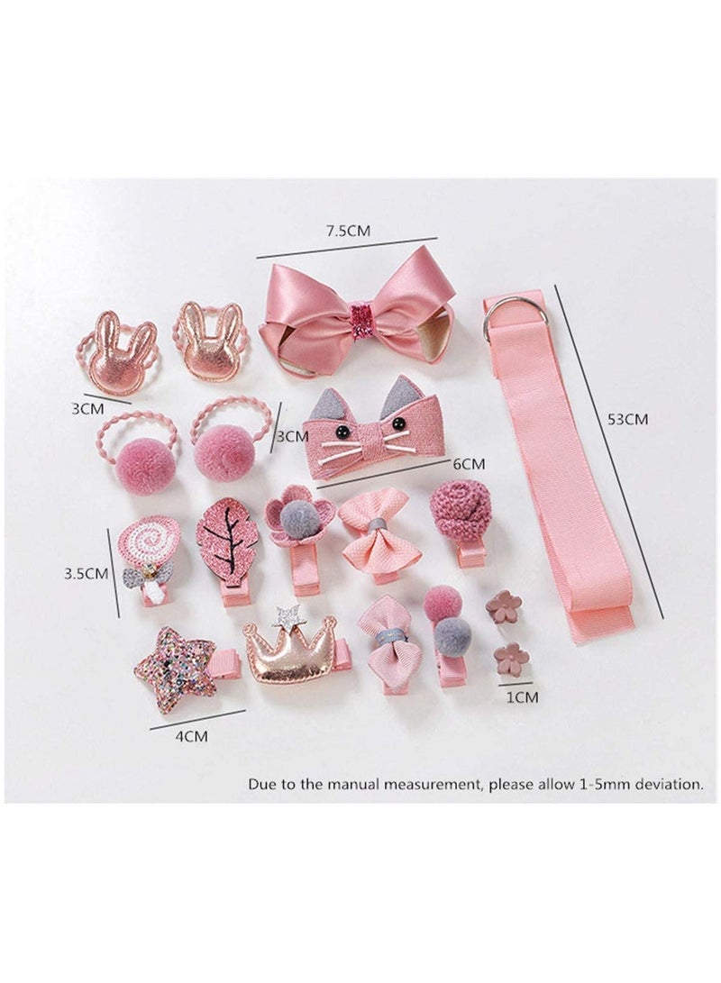 ORiTi مجموعة من 18 قطعة من شرائط ربطات الشعر ودبابيس الشعر باللون الأزرق الداكن - Image 3