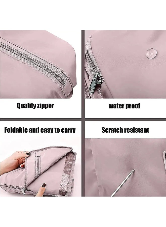 شنطة سفر دفل كابل جاليري مقاومة للماء قابلة للطي، كبيرة - زهري - Image 1