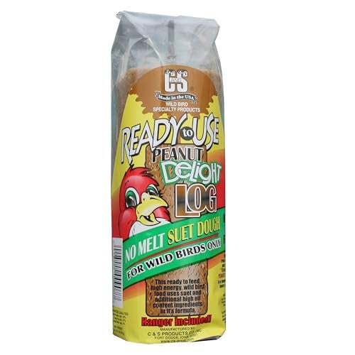 CS Peanut Delight No Melt Suet Dough Log Ready to Use 1 Pound