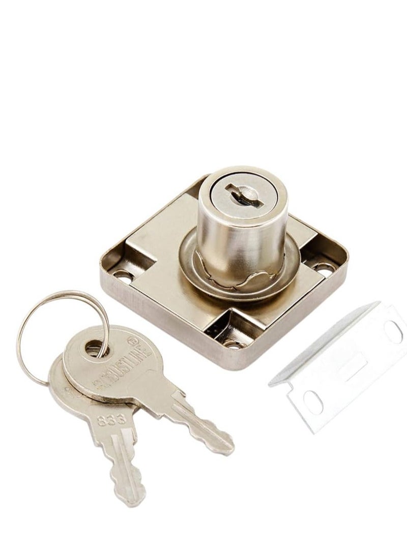 KNP KNP Drawer Lock Single Turn Normal Key Chrome Plated 22 mm Designed for easy operation and durability  - Image 1