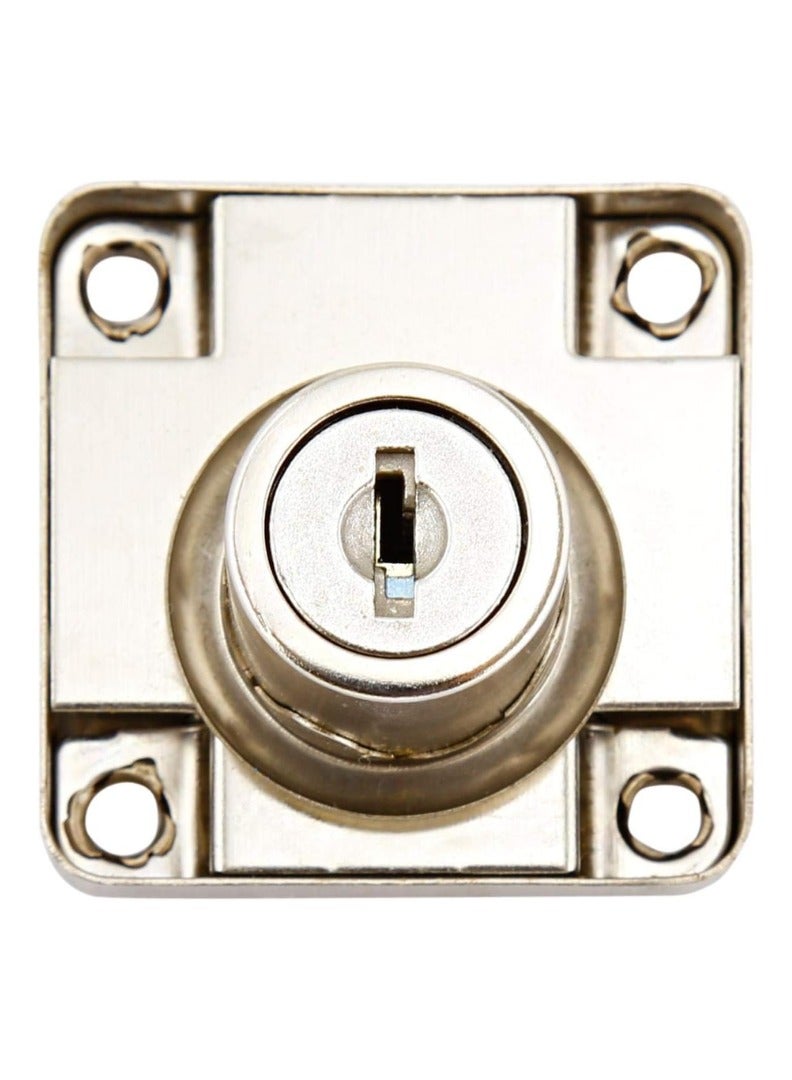 KNP KNP Drawer Lock Single Turn Normal Key Chrome Plated 22 mm Designed for easy operation and durability  - Image 2